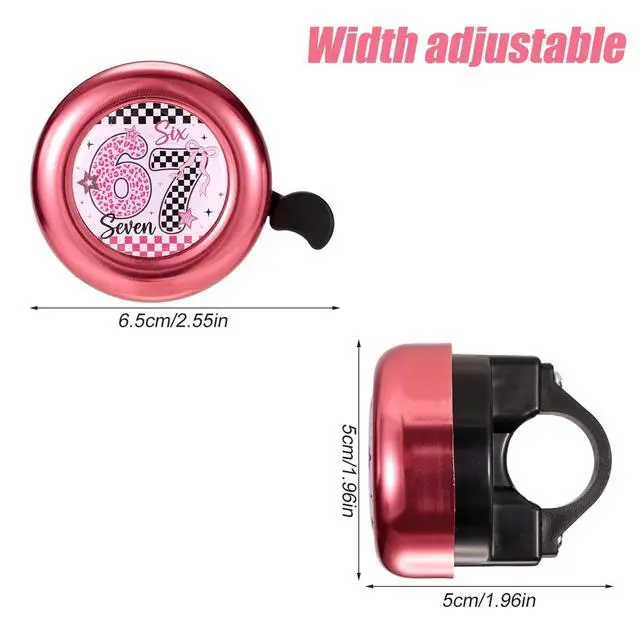 Alt view image 2 of 6 - Bike Bell for Kids Boys Toddlers, Leopard Print Pattern Bicycle Bell with Loud Clear Sound for Children's Bike Accessories