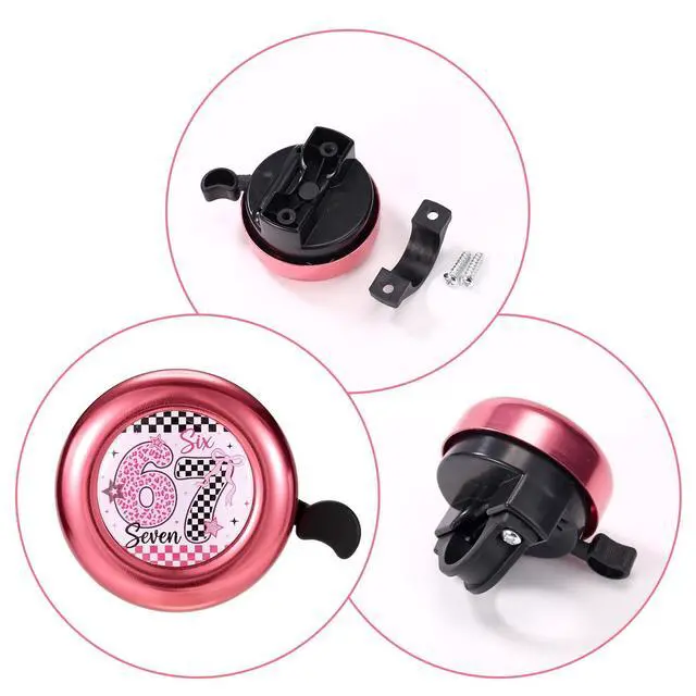 Alt view image 4 of 6 - Bike Bell for Kids Boys Toddlers, Leopard Print Pattern Bicycle Bell with Loud Clear Sound for Children's Bike Accessories