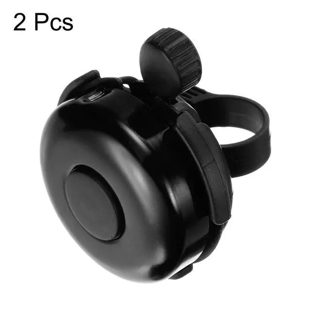 Alt view image 3 of 7 - 2pcs Bike Bell Classic Bicycle Bell with Loud Crisp Clear Sound Bike Ring Bell Aluminum Bike Accessories for Adults Children Road Mountain Bike, Black