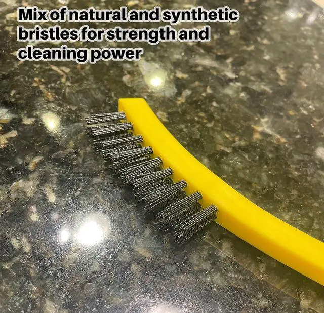 Alt view image 2 of 4 - 8.5" Tile and Grout Scrub Brush, Plastic Bristles, Black, for Industrial/Professional Use On Grout, Tile, and Other Small Areas