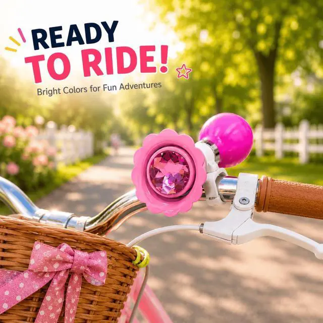 Alt view image 5 of 7 - Bike Horn for Kids & Adults, Rubber Squeeze Bicycle Bell with Metal Trumpet
