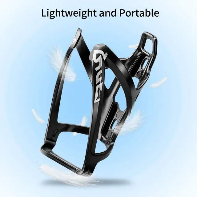 Alt view image 4 of 7 - Bike Water Bottle Cage Ultra-Light Bicycle Bottle Holder Universal Bike Cup Holder Rack for Bicycle, Cycling, MTB, Road/Mountain Bikes 2 Pack - Black