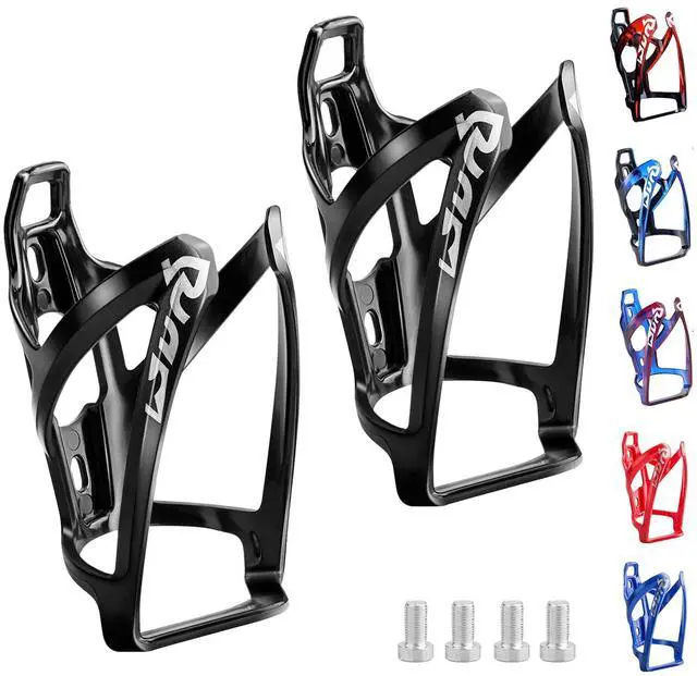 Main image of Bike Water Bottle Cage Ultra-Light Bicycle Bottle Holder Universal Bike Cup Holder Rack for Bicycle, Cycling, MTB, Road/Mountain Bikes 2 Pack - Black