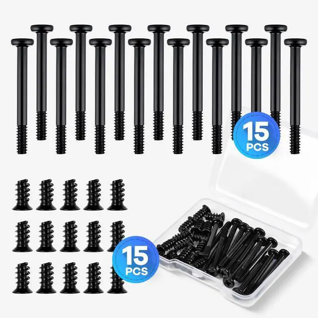 Alt view image 4 of 6 - 30PCS Computer PC Fan Screws Kit for Computer Cooling Fan Mount with Long & Short Tapping Stainless Steel Screws (#6-32x30mm 15 Pcs / M5x10mm 15 Pcs)
