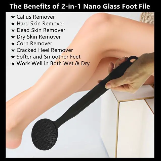 Alt view image 5 of 7 - with Sand Paper for Soft and Smooth Feet, Clear Black