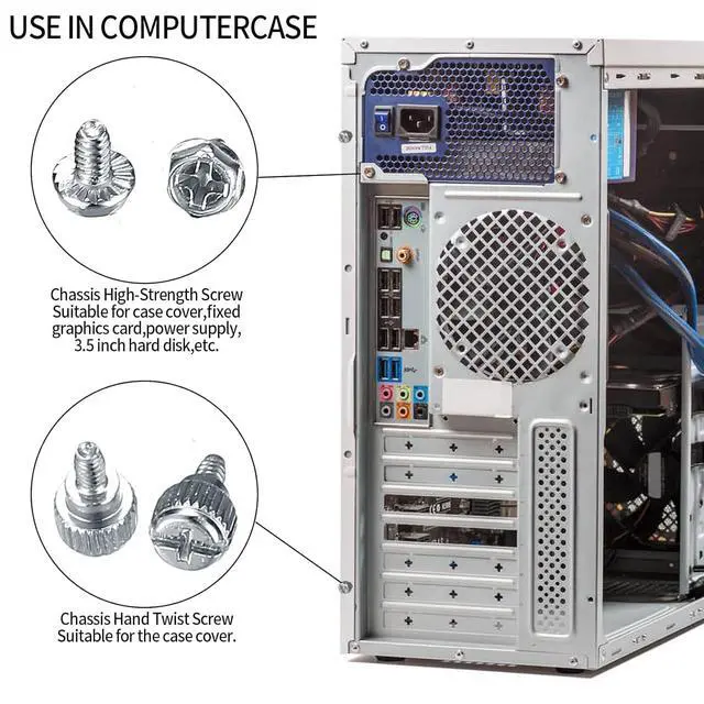 Alt view image 5 of 7 - 352 Pcs Motherboard Screws Kit - ATX Case Fan Screws & HDD Hard Drive SSD PC Fan Standoffs