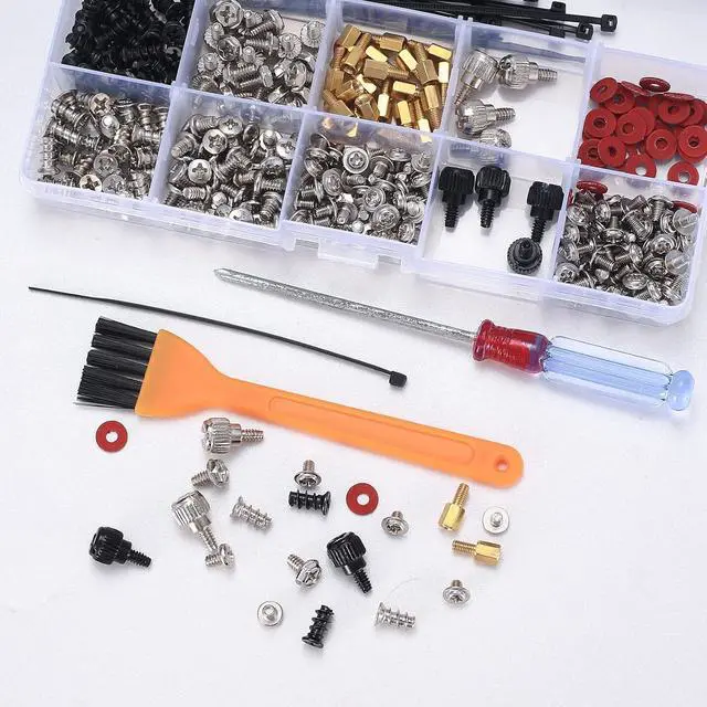 Alt view image 6 of 7 - 352 Pcs Motherboard Screws Kit - ATX Case Fan Screws & HDD Hard Drive SSD PC Fan Standoffs