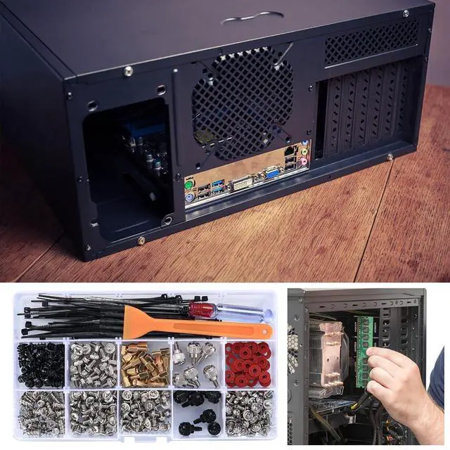 Alt view image 7 of 7 - 352 Pcs Motherboard Screws Kit - ATX Case Fan Screws & HDD Hard Drive SSD PC Fan Standoffs