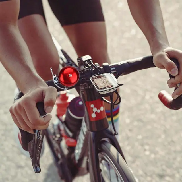 Alt view image 5 of 6 - Bike Bell for Adults Loud and Clear Sound, Classic Metal Design, Easy to Install, Suitable for Bicycles with Darker Colors, Mountain Bikes, Road Bikes, and Scooters (Red)