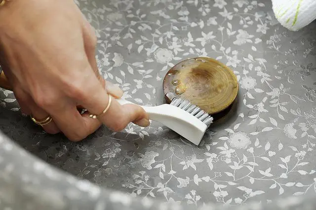 Alt view image 2 of 6 - Every-Crevice Detail Brush, Deep Cleaning Brush for Crevices, Shower, & Grout, Tough Bristles, Sustainable Bamboo Handle, White