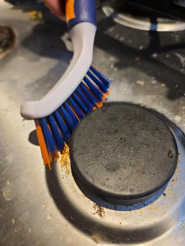 Alt view image 7 of 7 - Brush Crevice Cleaning Brush with Stiff Nylon Bristles Heavy-Duty Grout and Tile Cleaner Brush Scrubbing Brush for Corners, Bathroom, Kitchen, Crevice Gaps
