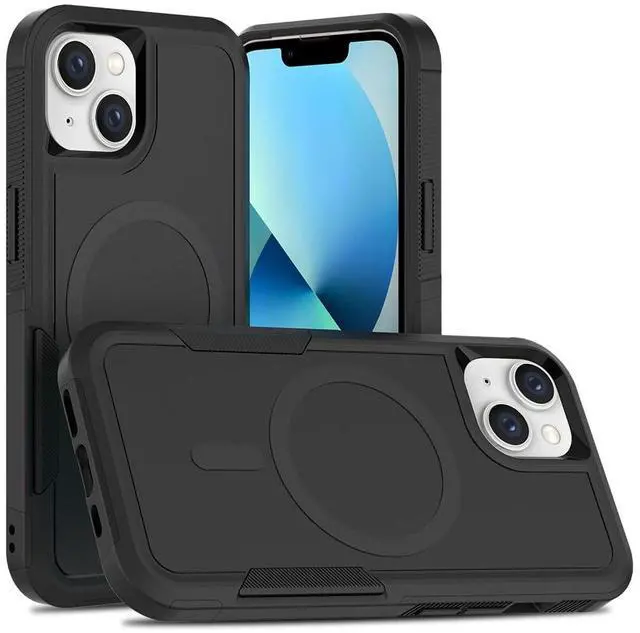 Main image of Magnetic for iPhone 13 Case, iPhone 14 Case Translucent Matte Phone Case iPhone 13/14 with Slim Shockproof Protective Cover for iPhone 13/14 6.1" (Black)