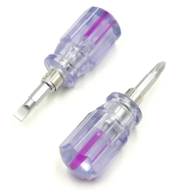 Alt view image 7 of 7 - Stubby Screwdriver Short Screwdriver With Phillips Head and Flat Head, Small Screwdrivers for DIY Repairing,2 Piece Set
