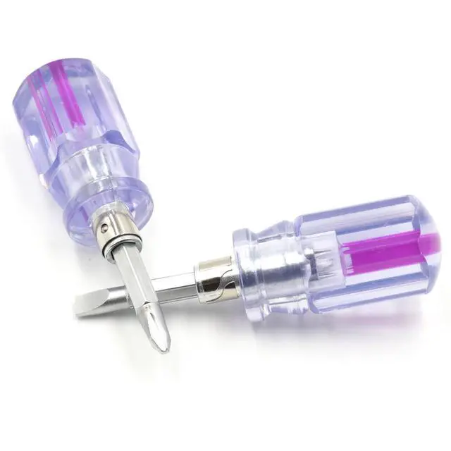 Alt view image 6 of 7 - Stubby Screwdriver Short Screwdriver With Phillips Head and Flat Head, Small Screwdrivers for DIY Repairing,2 Piece Set