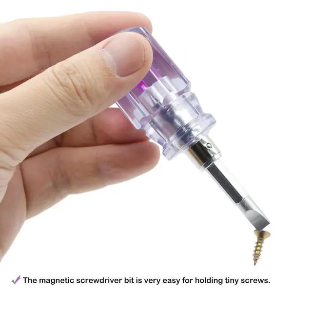 Alt view image 3 of 7 - Stubby Screwdriver Short Screwdriver With Phillips Head and Flat Head, Small Screwdrivers for DIY Repairing,2 Piece Set