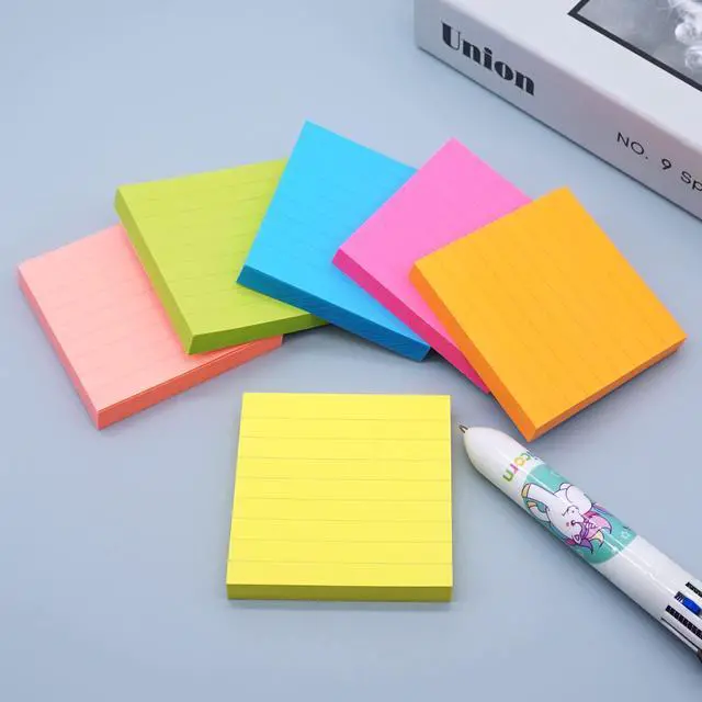 Alt view image 3 of 6 - Lined Pop-Up Sticky Notes 3x3 Inch 6 Pads 100 Sheets Each