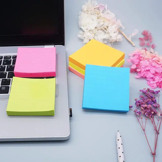 Alt view image 6 of 6 - Lined Pop-Up Sticky Notes 3x3 Inch 6 Pads 100 Sheets Each