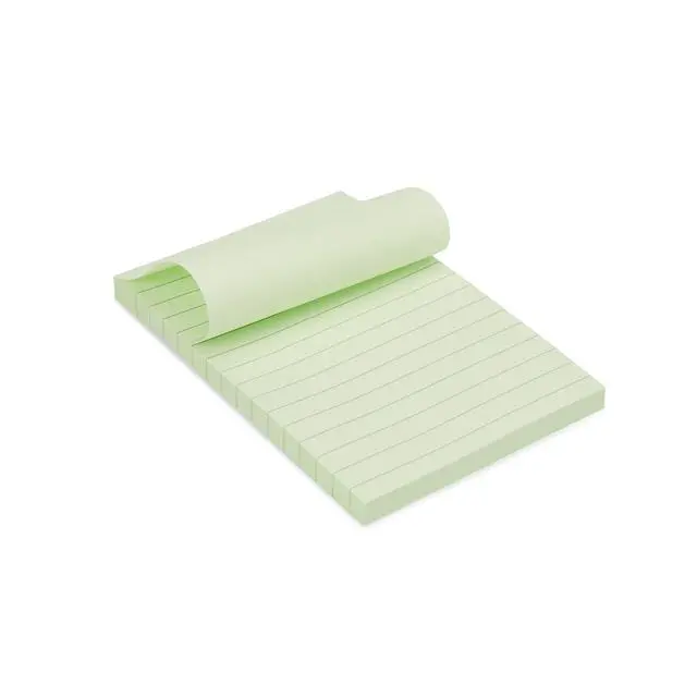 Alt view image 5 of 5 - Lined Sticky Notes, 4x6" Self-Stick Pads with Clean Removal Adhesive for To Do List, Home, Office, Notebook, Assorted Colors, 100 Sheets/Pad, Pack of 5