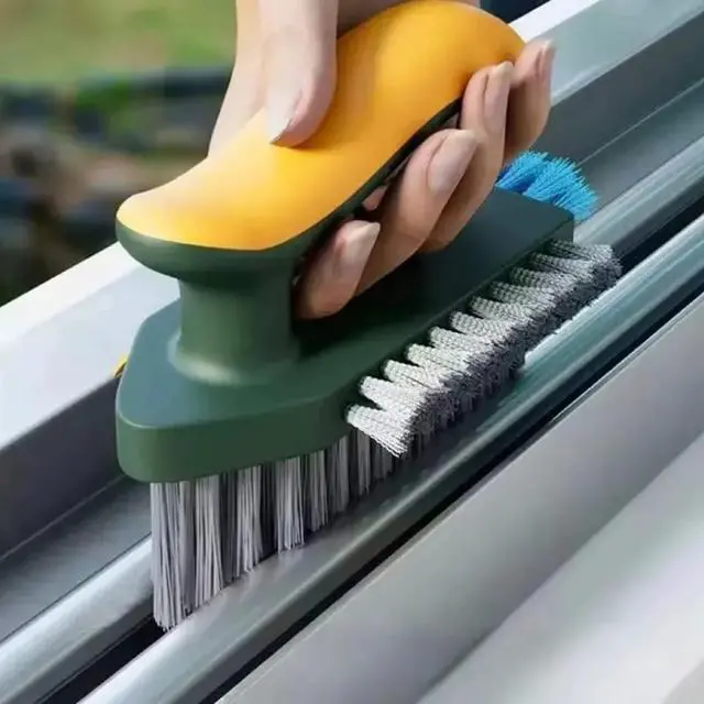 Alt view image 2 of 7 - Scrub Brush for Cleaning Tile, Grout, Shower, Kitchen Sink & Floor, with Ergonomic Handle and Durable Bristles