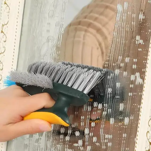 Alt view image 3 of 7 - Scrub Brush for Cleaning Tile, Grout, Shower, Kitchen Sink & Floor, with Ergonomic Handle and Durable Bristles