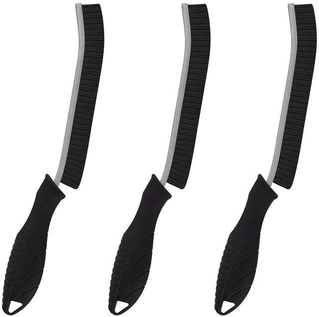 Main image of Cleaning Brush - 3 Pcs Hard Bristle Crevice Cleaning Brush, Grout Brush, Scrub Brush Cleaning Supplies, Gap Cleaning Tools for Bathroom Kitchen Toilet Window Track (3, Black)