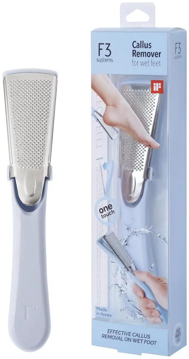 Main image of Stainless Steel Callus Remover(Sky Blue), Effective for Thick Callus and Cracked Feet Pedicure Rasp, Remove Hard Skin, Grater Foot File, Foot Scrubber, Professional Foot Care