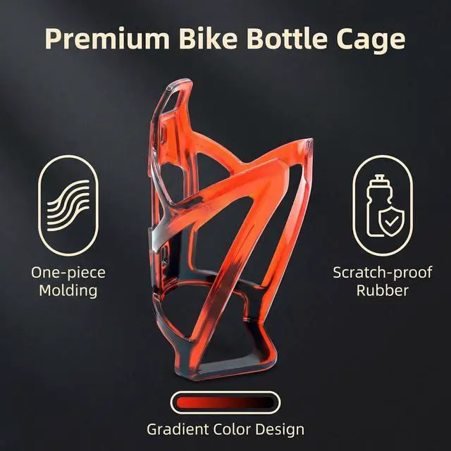 Alt view image 5 of 6 - Bike Water Bottle Holder, Lightweight Bicycle Bike Water Bottle Cage Holder with Screws and Tool, Bike Cup Holder Rack for Road Bikes MTB (Blue)