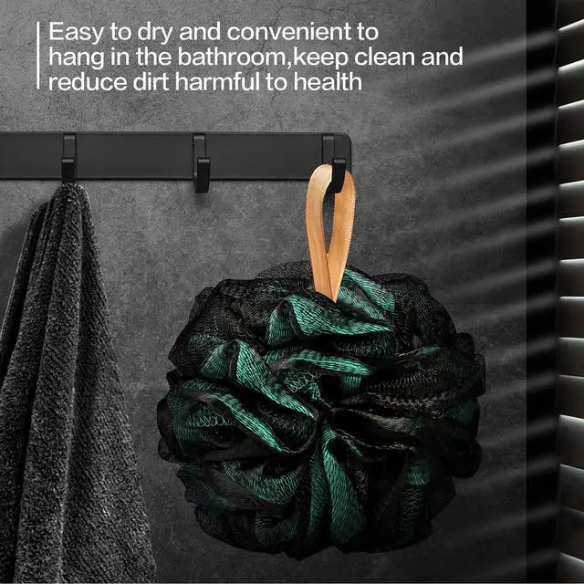 Alt view image 3 of 6 - Bath Sponge Bath Loofah, Soft Mesh Pouf Shower Puffs Loofa Exfoliating Body Scrubber Shower Loofahs 4 Pack 60g Ball for Men and Women