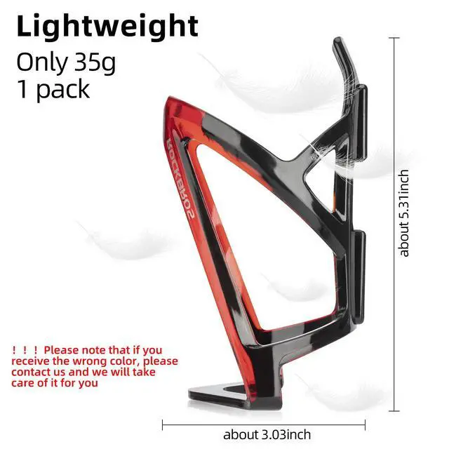 Alt view image 3 of 6 - Bike Water Bottle Holder Ultra-Light Bicycle Bottle Cages with Screws Tool, Universal Bike Cup Holder Rack for Road MTB Bikes