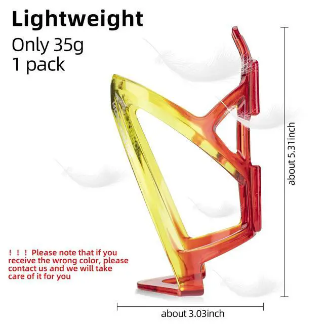 Alt view image 3 of 6 - Bike Water Bottle Holder Ultra-Light Bicycle Bottle Cages with Screws Tool, Universal Bike Cup Holder Rack for Road MTB Bikes