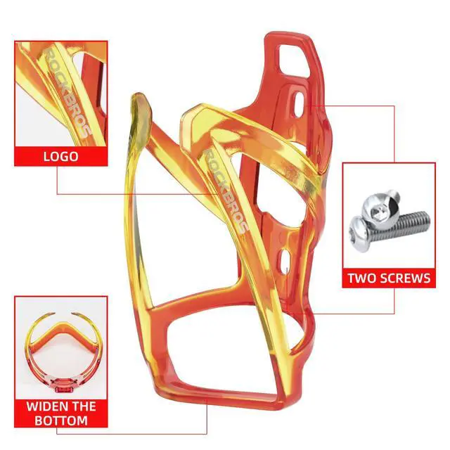 Alt view image 4 of 6 - Bike Water Bottle Holder Ultra-Light Bicycle Bottle Cages with Screws Tool, Universal Bike Cup Holder Rack for Road MTB Bikes