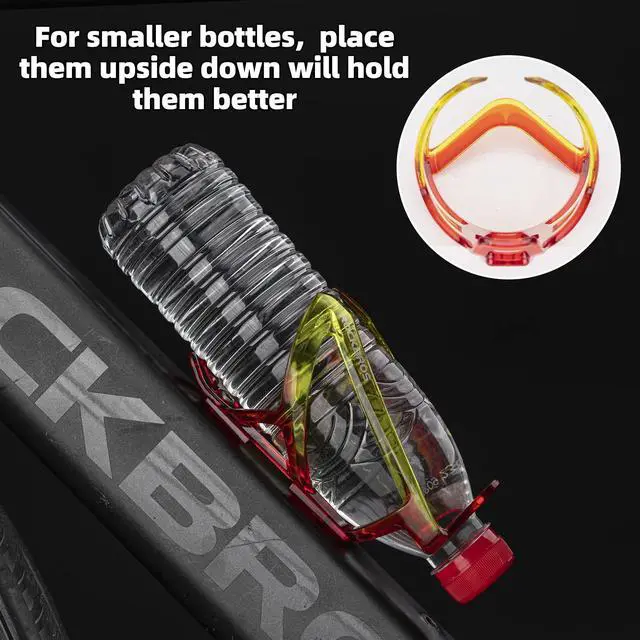 Alt view image 5 of 6 - Bike Water Bottle Holder Ultra-Light Bicycle Bottle Cages with Screws Tool, Universal Bike Cup Holder Rack for Road MTB Bikes