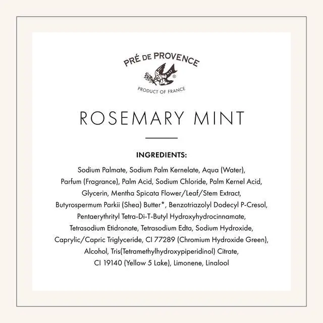 Alt view image 7 of 7 - Artisanal Soap Bar, Natural French Skincare, Enriched with Organic Shea Butter, Quad Milled for Rich, Smooth & Moisturizing Lather, Rosemary Mint, 5.3 Ounce