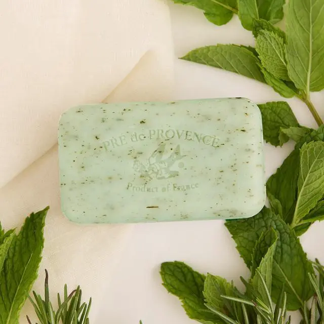 Alt view image 5 of 7 - Artisanal Soap Bar, Natural French Skincare, Enriched with Organic Shea Butter, Quad Milled for Rich, Smooth & Moisturizing Lather, Rosemary Mint, 5.3 Ounce