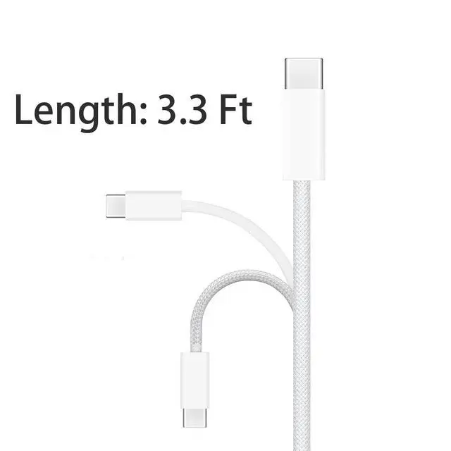 Alt view image 3 of 6 - 3.3 Ft Carplay USB-C Woven Cable for iPhone 17 17 Air 16 16E 15 Pro Max Plus Car Charging Cable USB A to USB C Wire for iPad Pro 12.9/11, iPad Air 5/4, iPad 10th Gen Car Braided Charging Cord