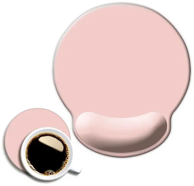 Main image of ErgoComfort Wrist Rest Mouse Pad-Ergonomic Office Mousepad with Wrist Support-Non-Slip,Pink Desk Accessories Mat for Home&Game Decor Cute Pink