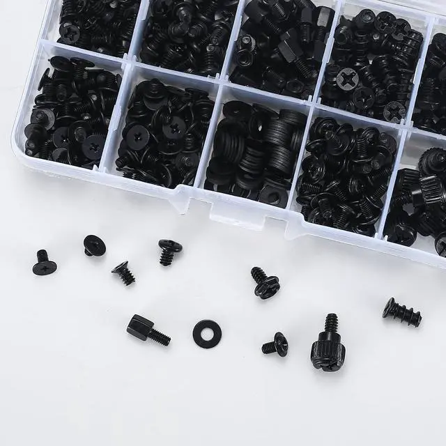 Alt view image 4 of 7 - 430PCS Professional Computer Screws Assortment Kit, Includes Motherboard Standoffs, SSD, HDD, Fan, PC Case, Power Supply Screws Durable & Versatile for DIY PC Builds and Repairs