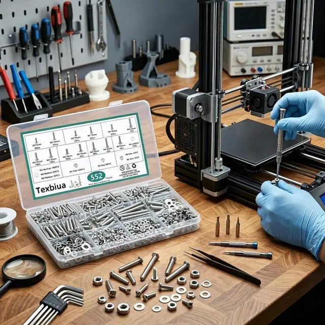 Alt view image 6 of 6 - 552 Pcs Metric Screws Nuts and Bolts Assortment Kit, M3 M4 M5 M6 Set Screws