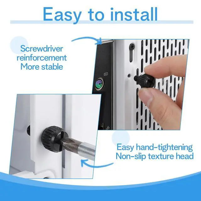 Alt view image 4 of 7 - 30 Pcs PC Case Screws, 6-32 Thread M3.5 Thumb Screw for Computer Case, Hard Drive & PCI Slots, Carbon Steel Black (6mm Length)
