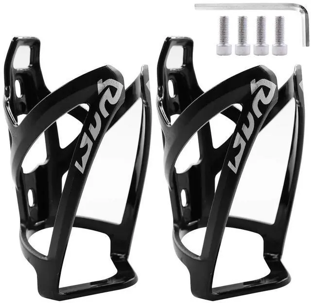 Main image of 2-Pack Bike Water Bottle Cage Bicycle Water Bottle Holder Lightweight & Strong Bicyle Mount for Road & Mountain Bikes with Screws Spanner