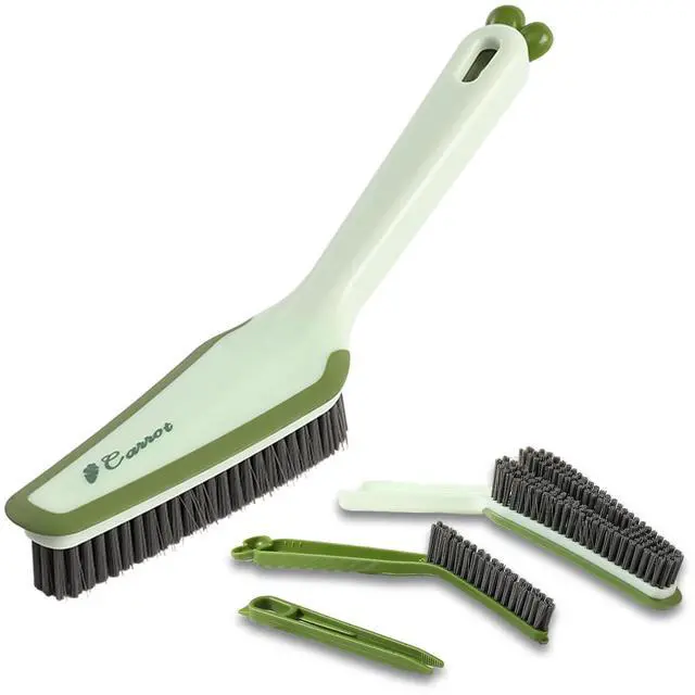 Main image of 3-in-1 Detail Cleaning Brush, Crevice Grout Brush, Green