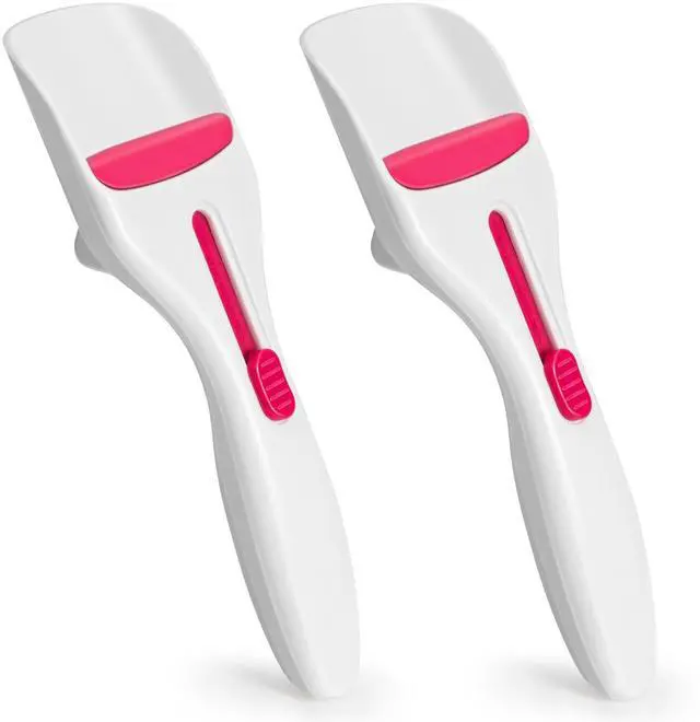 Main image of 2PCS Cupcake Batter Scoop, One Click Sliding Button Cake Cream Spatulas for Elegant Baking, Pastry & Cake Decorating, ABS and TPE Material