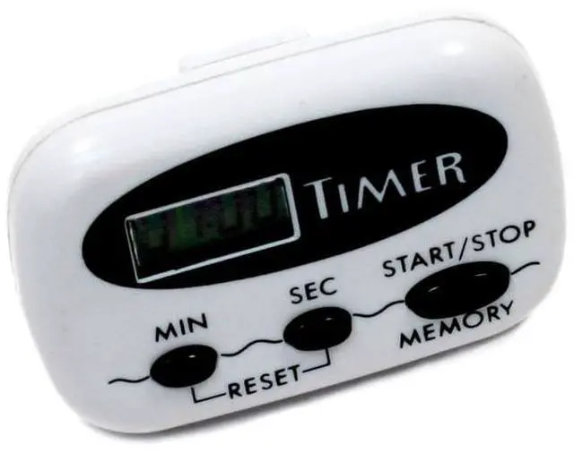 Main image of Kitchen Timer with Magnet - 1 Second to 99 Minute Digital Countdown Timer - Clip and Stand for Versatile Use - Quiet Timer Alarm for Cooking, Baking, and Grilling