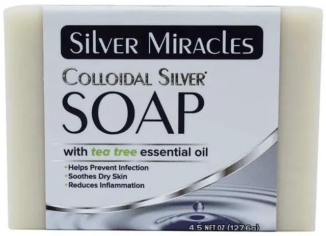 Main image of Colloidal Silver Soap with Tea Tree essential oil