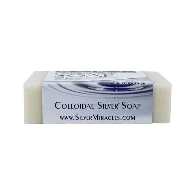 Alt view image 3 of 3 - Colloidal Silver Soap with Tea Tree essential oil