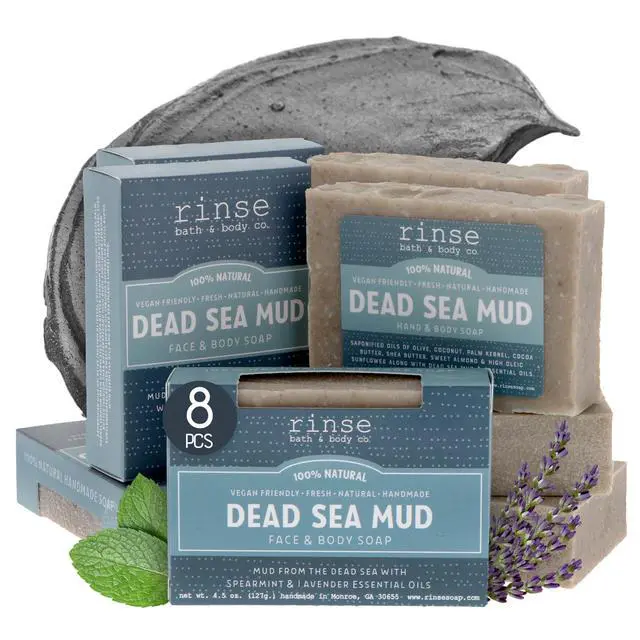 Alt view image 2 of 7 - Dead Sea Mud Soap Spearmint Lavender 4.5 oz