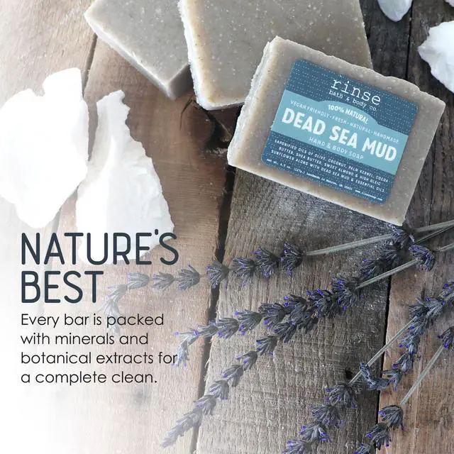 Alt view image 7 of 7 - Dead Sea Mud Soap Spearmint Lavender 4.5 oz