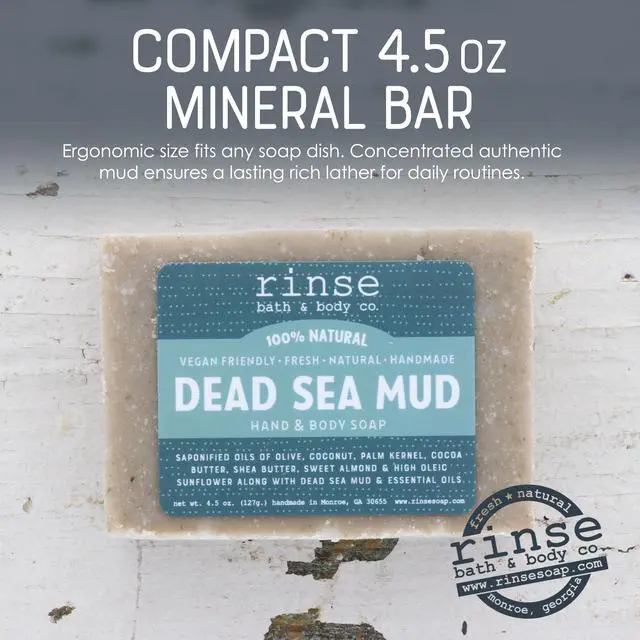 Alt view image 3 of 7 - Dead Sea Mud Soap Spearmint Lavender 4.5 oz