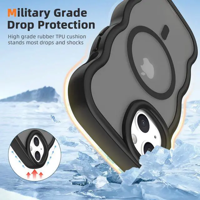 Alt view image 4 of 6 - Wave Magnetic Case for iPhone 14 6.1 Inch - Black