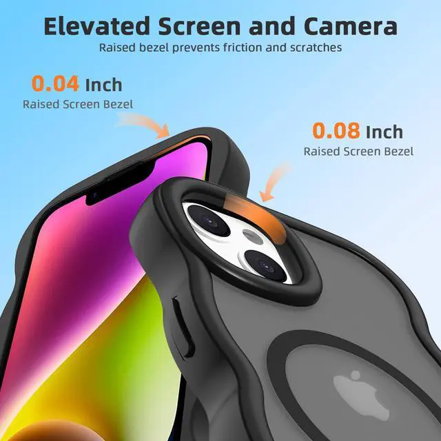 Alt view image 5 of 6 - Wave Magnetic Case for iPhone 14 6.1 Inch - Black
